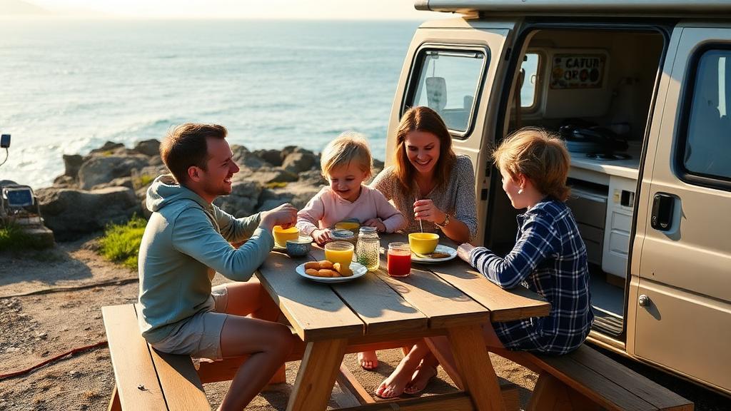 Familien Nilsen på bobilferie